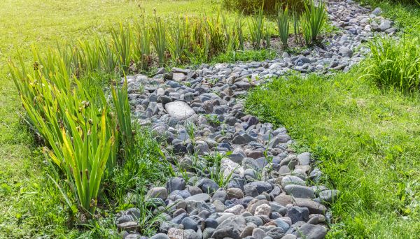 River Rock Garden Installation in Houma